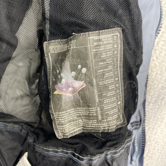 VTG Nike ACG Jacket Men's M Y2K Ski Storm Fit 3 Layer Blue Rain Shell Rare - Picture 14 of 16